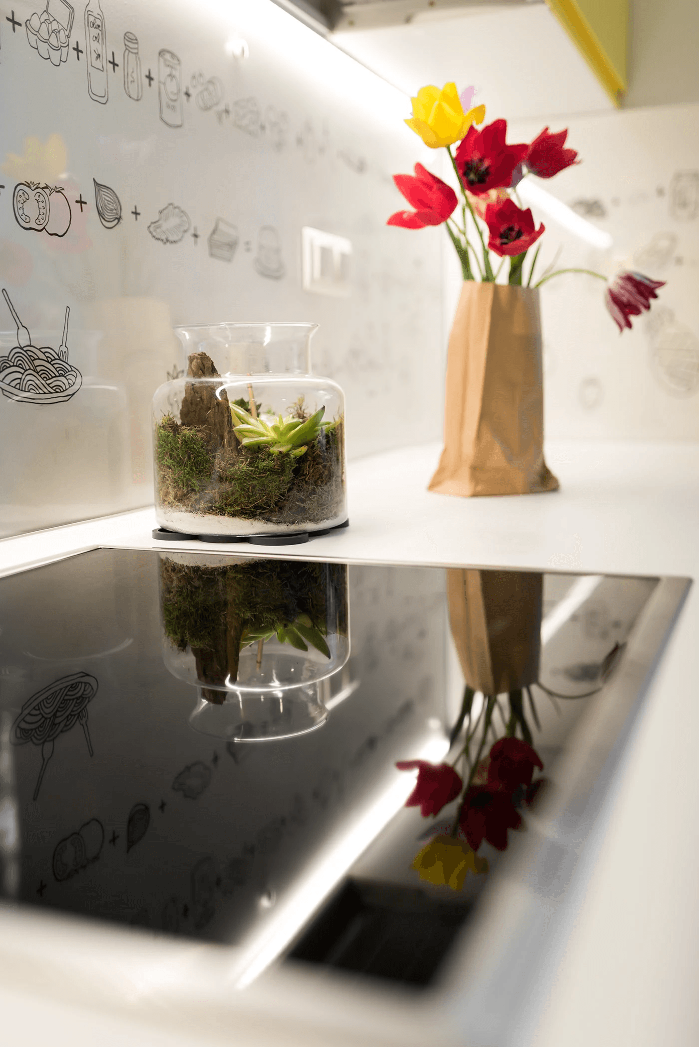 Apartament cu bucătărie galbenă în Cluj-Napoca (4)